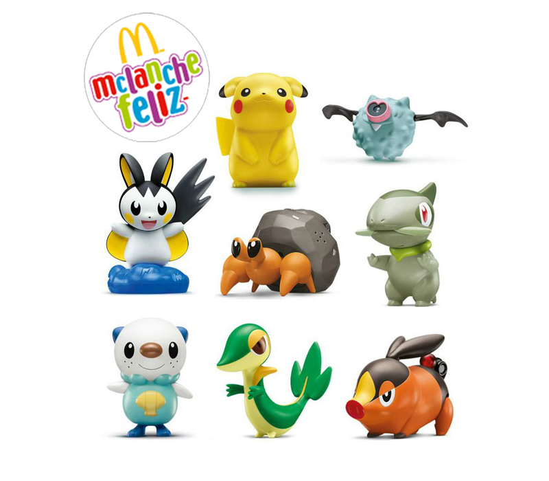 Pikachu Mc Donalds 2012 Pokemon Mc Lanche Feliz Coleção 2012